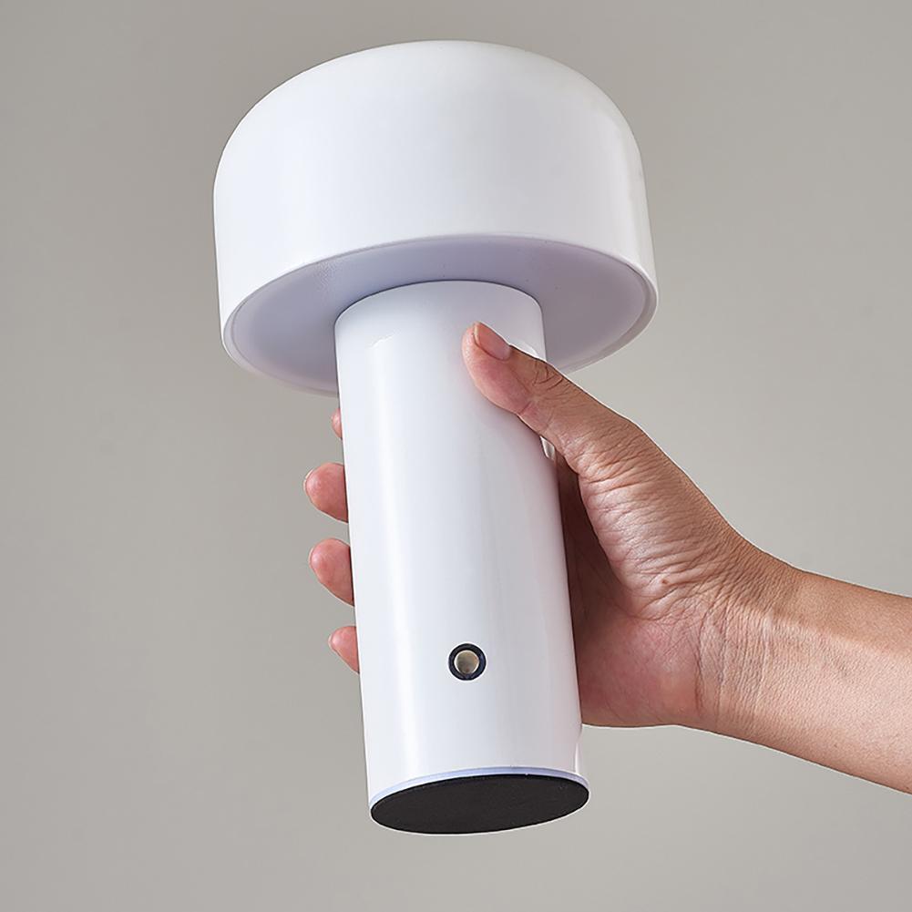 Mushroom Shaped Led Table Lamp Portable Dimmable Usb Rechargeable Bedroom Bedside Lamp Night Light