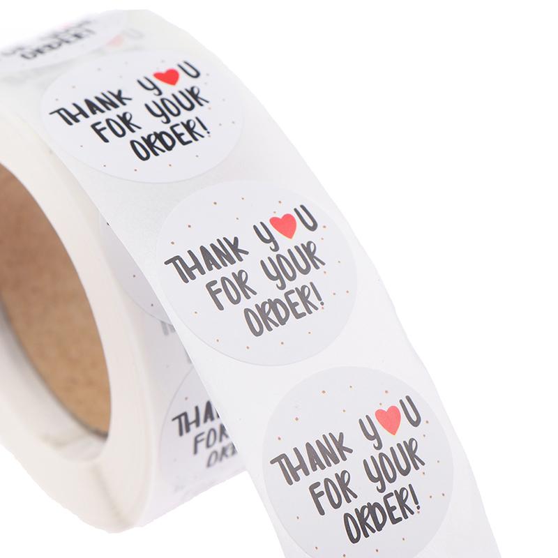 1-дюймовый рулон спасибо герметичная наклейка ручной работы декоративная наклейка