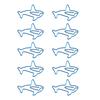 100Pcs Paper Clips Unique Dolphin Shape Lightweight Portable Electroplating Process Metal Paperclip Office Clips