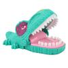 Dinosaur Teeth Toy for Kids Biting Finger Dentist Games Funny Toys with Music for Party Desktop Decor Green