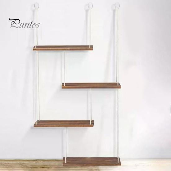 Подвесные полки для растений, прочная несущая конструкция, простая установка, деревянная полка для растений, подвесная на подоконник