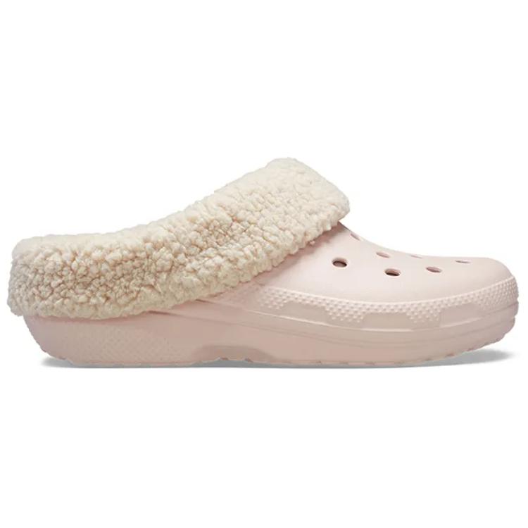 Crocs Classic Fleece Clogs Women Footwear Pink 210846-6UR