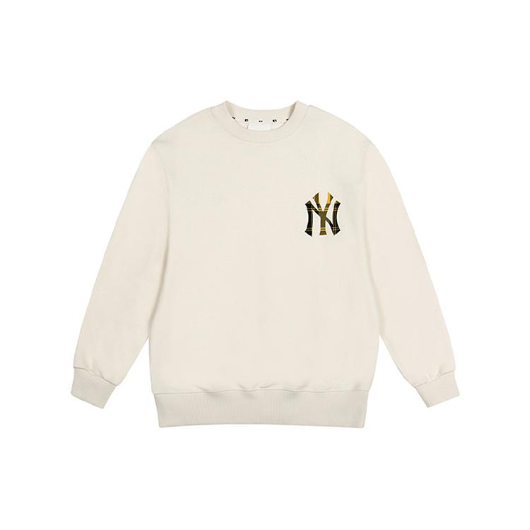 Новые унисекс толстовки MLB с базовым логотипом, белые, 31MTE2041-50I