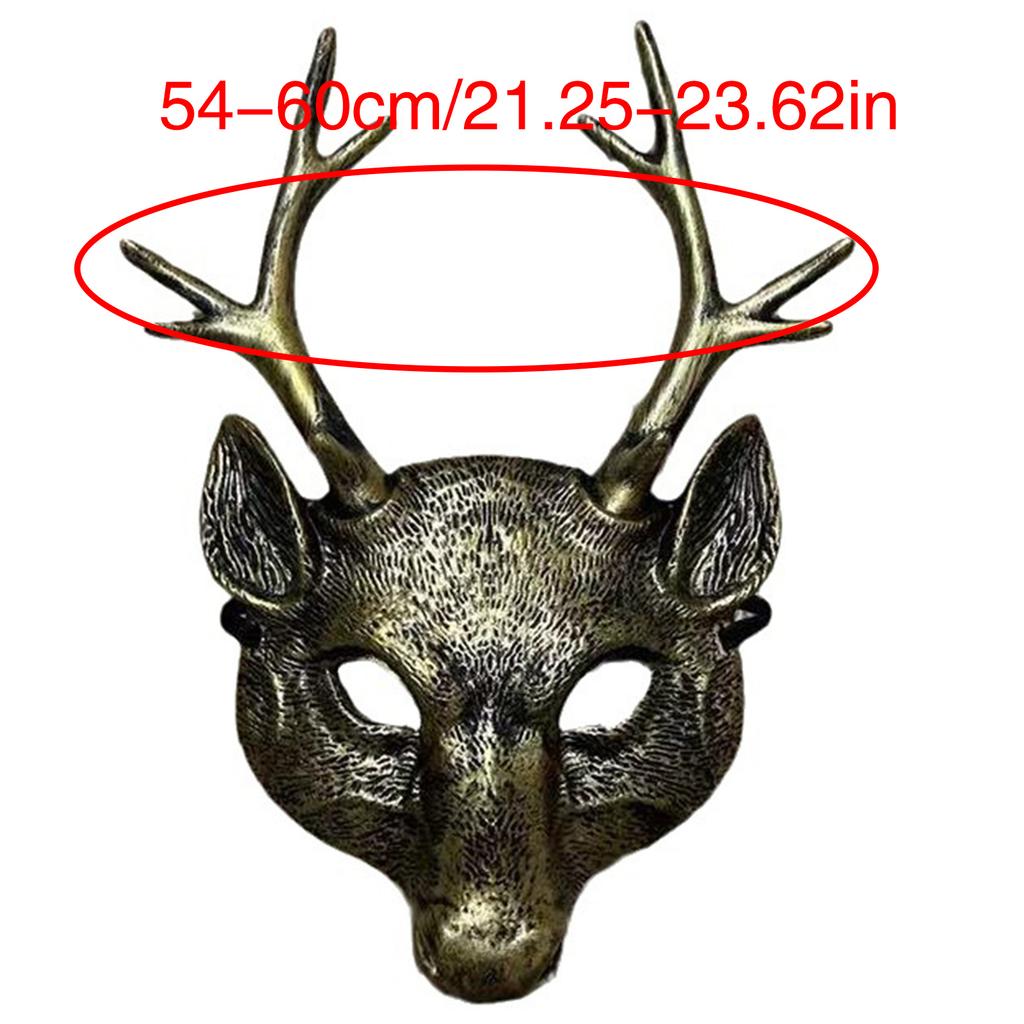 Deer Mask For Kids Adults Festival Party, Halloween Deer Cosplay Mask Deer Head Mask Halloween Deer Costume