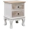 VidaXL Bedside Table 35x30x50 Cm Paulownia Wood