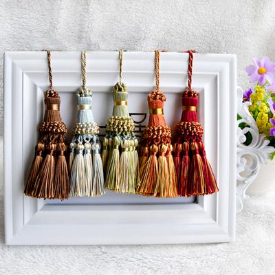 2 шт. Аксессуары для штор DIY Украшение Кисточка Подвесная веревка Многофункциональная Шелковая кисточка Изящная одежда Украшение Ключевая пряжка