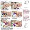 10 Рулонов Черно-Белой Фольги для Маникюра с Кружевным Узором для DIY Маникюра