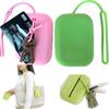 Women Intelligent Hasp Style Pouch Silicone Card Bag Accessories Key Holder Case