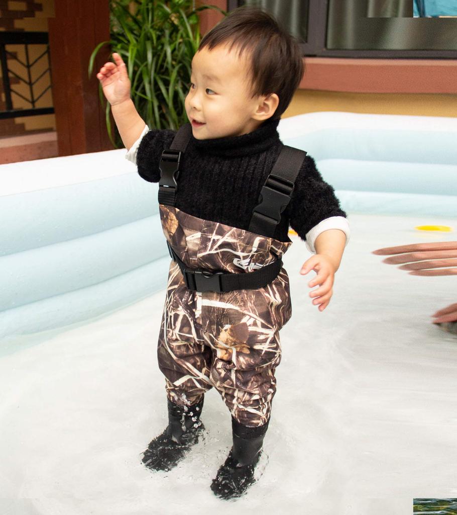 Сапоги для рыбалки NEYGU с камуфляжным узором, прочные, водонепроницаемые, в наличии 3 цвета, детские, дышащие, (маскировка (коричневый),