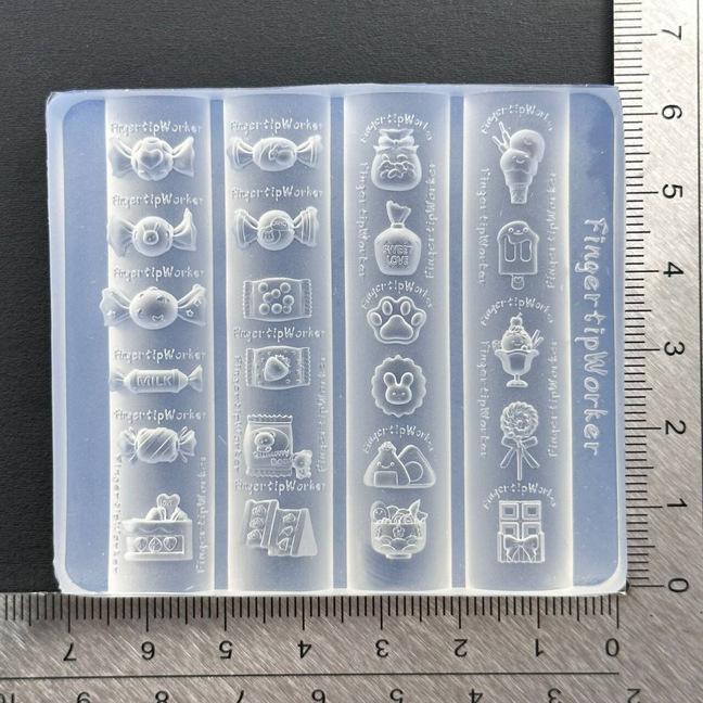 Барочное сердце Французское ожерелье Бабочка Цветок 3D Акриловая форма для ногтей DIY Украшение для нейл-арта Прозрачный маникюрный шаблон