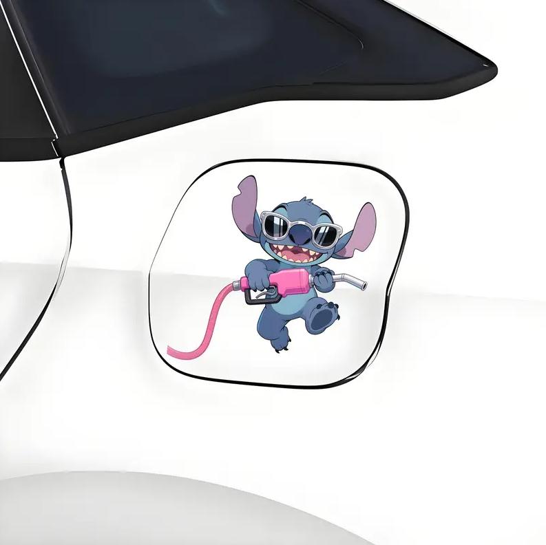 Автомобильная наклейка 3D Лило и Стич Lilo and Stitch 10X10см