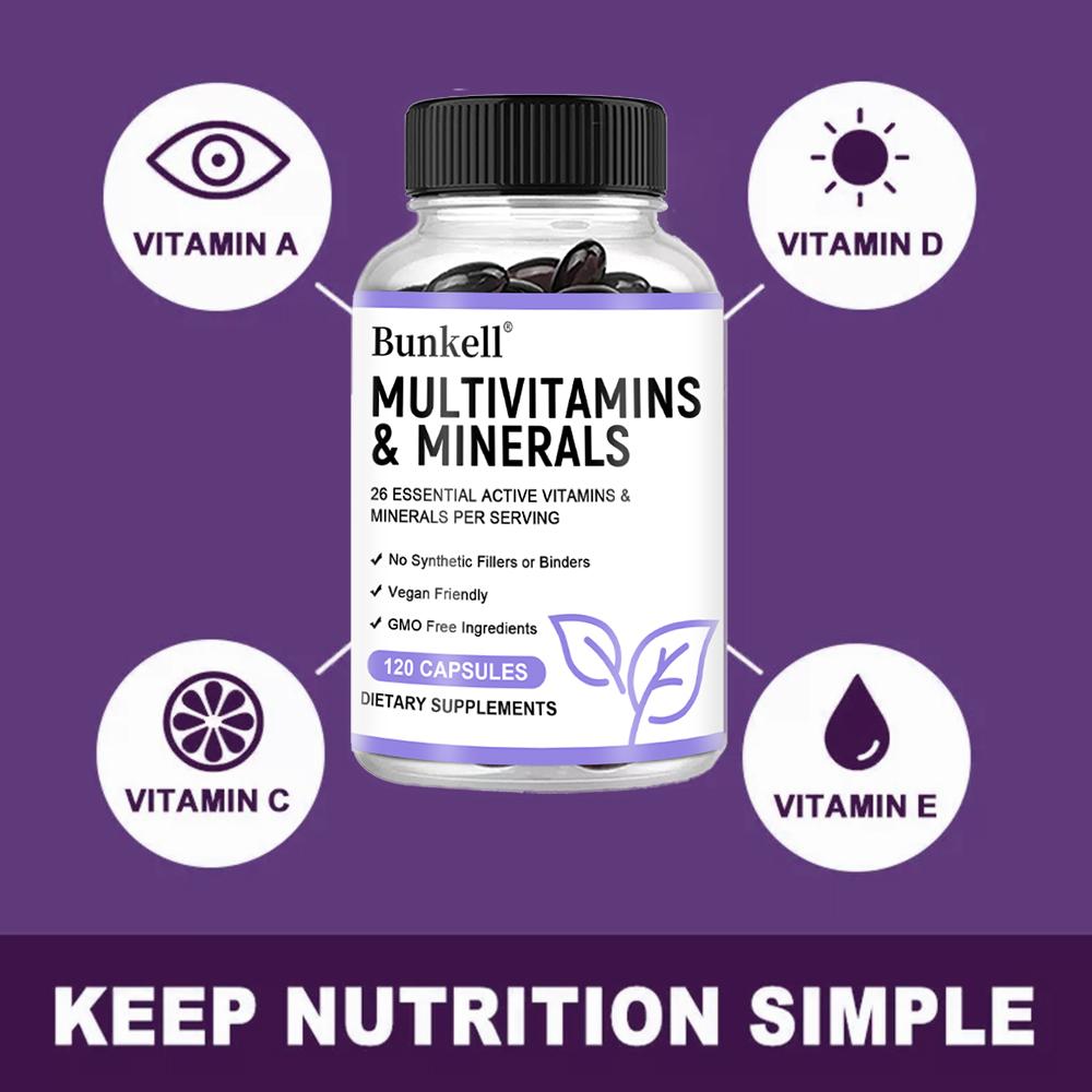 Multivitamins Minerals Dietary Supplement, 26 Essential Active Vitamins & Minerals Per Serving