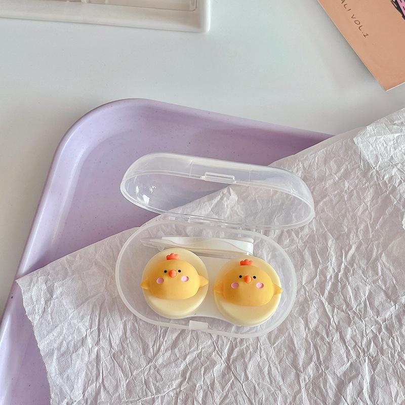 Чехол для контактных линз Новый чехол для контактных линз с пинцетом, набор присосок, портативный контейнер, коробка для контактных линз для женщин и мужчин