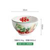 American Creative Vegetable Plate Garden Style Personality Ceramic Steak Pasta Plate Underglaze Color Salad Bowl Set