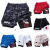Anime IPPO Muay Thai Kick Boxing UFC MMA Mixed Marcial Art Shorts Anime Men Women Unisex Double Layer Quick Dry Breathable Sport Gym Fitness Workout