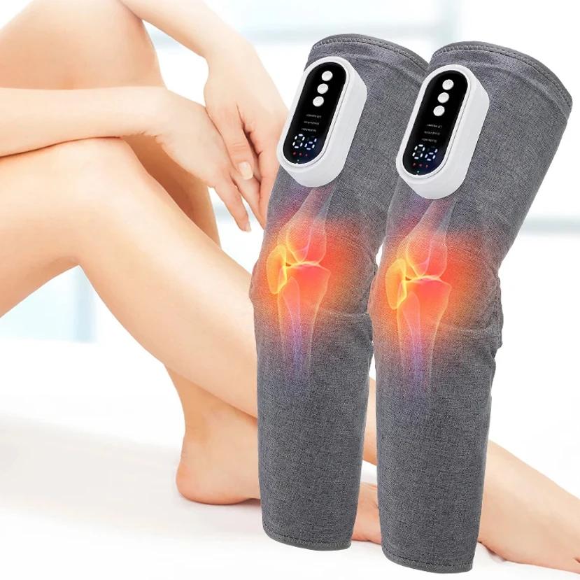Electric Air Pressure Leg Massager Wireless 360° Hot Compress Thigh Calf 3 Speed Smart Massager Relax Muscle Relieve Fatigue