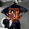 Футболка с принтом аниме Dragon Ball Сон Гоку Мужская Женская Уличная одежда Хлопок Короткий рукав Топ Манга Графическая футболка Повседневная Летняя 2026 Y2k Одежда