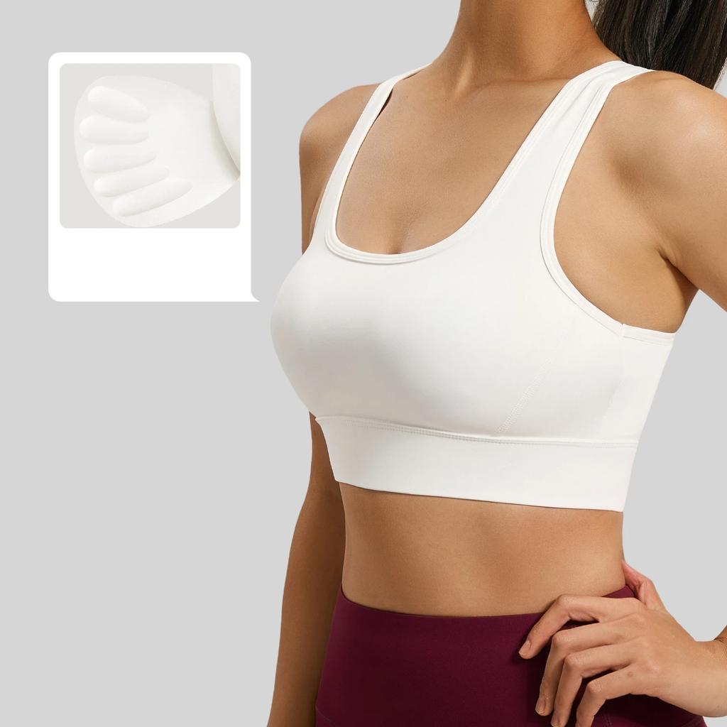 Новый Стиль I-образной формы Спинка на Пуговицах Спортивный Бюстгальтер Женский Высокой Интенсивности Ударопрочный Фитнес Йога Спортивный Бюстгальтер Топ для Женщин