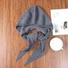 Women's 100% Cashmere Hooded Scarf Windproof Solid Color Knit Soft Shawl Elegant Neck-Protect Fashion Outdoor Winter Accessory