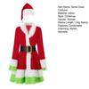 Yousheng Christmas Dress for Women 2 Pcs Mrs. Claus Outfits And Hat Set Velvet Furry Santa Claus Costume for Xmas Holiday Party Cosplay