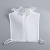 Ruffle Lace Faux Collar Detachable Neckpiece Decorative Collar Insert Half Shirt Accessory For Women Outfit Enhancer