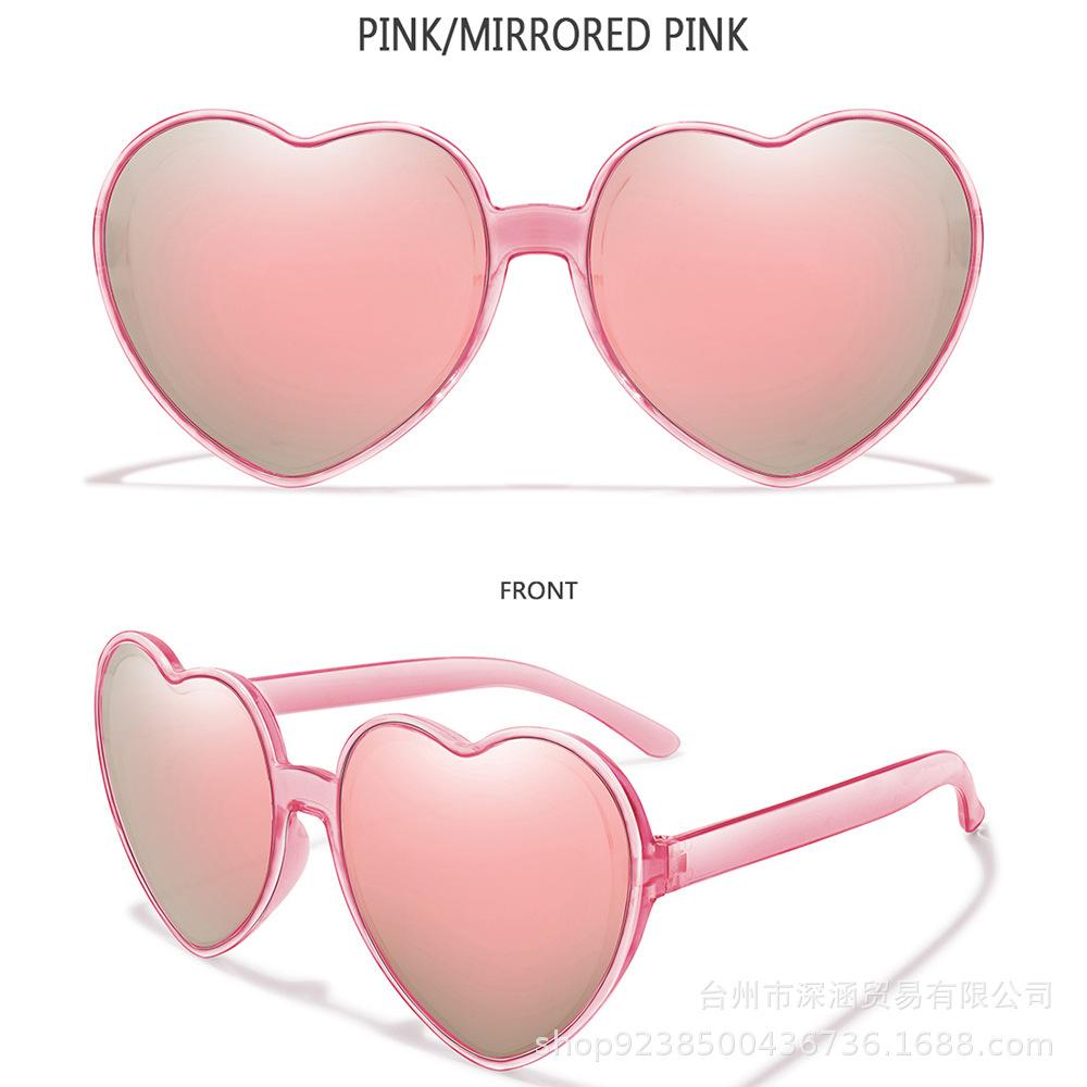 Солнцезащитные очки Love с цветным покрытием, цветные солнцезащитные очки Trend Party, декоративные солнцезащитные очки