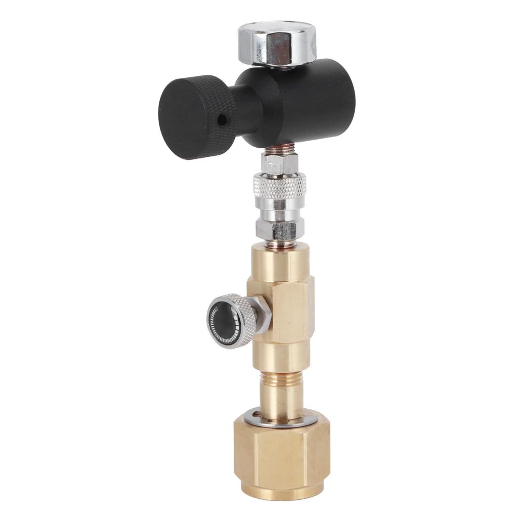 Адаптер для заправки баллона CO2 W21.8?14 с выпускным клапаном ASA 1500PSI манометр