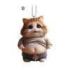 Automobile Pendant Fat Belly Cat Car Pendant Ornament Lightweight Acrylic Hanging Decor