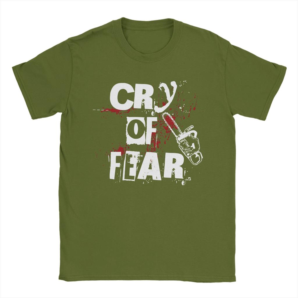Футболка с графическим принтом Simon Henriksson Cry of Fear для унисекс, из чистого хлопка, с коротким рукавом