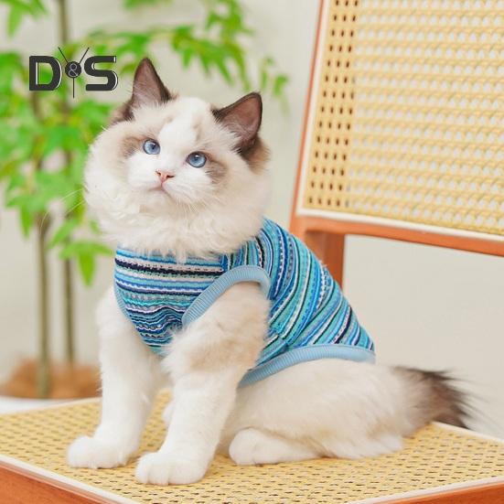 Футболки для собак, летняя безрукавка для домашних животных, дышащая, полая, охлаждающая одежда, одежда для домашних животных для маленьких собак и кошек