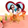 MOM Love Heart Photo Frame UV Epoxy Resin Mold Picture Frame Silicone Mould DIY