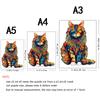 Interesting Colorful Cat - Wooden Puzzle - Challenge Your Brain - Perfect For Birthdays And Holidays - Colorfulchristmas Gifts
