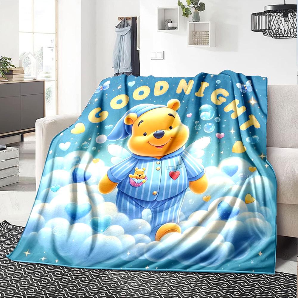 Piglet'S Sweet Dreams Flannel Blanket Super Soft Warm Cozy Blanket For Sofa Bed Office Travel Allseason Home Decor Gift