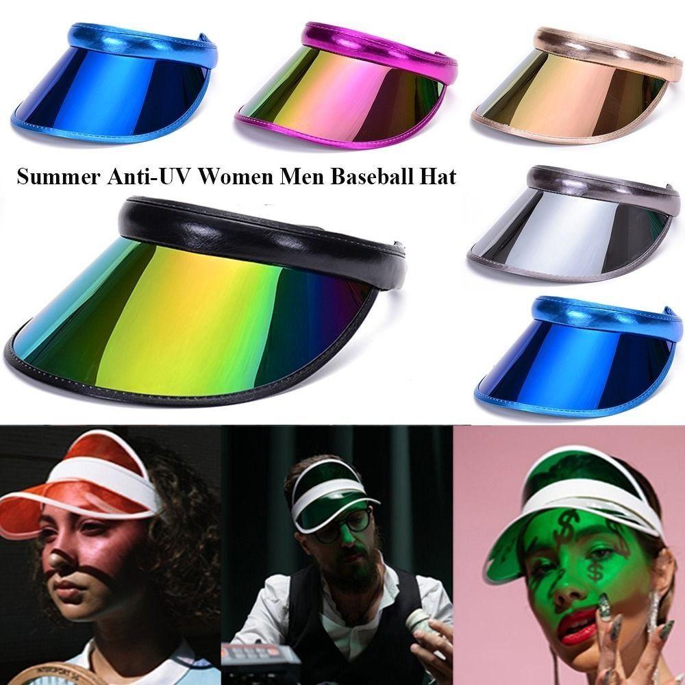 PVC Summer Baseball Hat Women Men Visor Caps New Bicycle Sun Hat Outdoor Sunshade