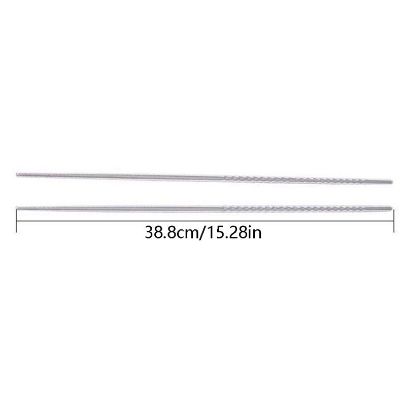 1 пара палочек для еды из нержавеющей стали, длинные палочки для жарки