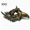 Unique Winged Mask Halloween Eagle Half Face Mask, Vintage Gold Decorative Party Masquerade Gothic Cosplay Props Golden Bird