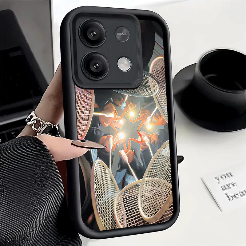 Чехол для телефона Xiaomi Redmi Note 15 14 13 Pro Plus Бадминтон Спорт Чехол 12S 11 11S 11T 5G 14S Мягкий силикон Funda