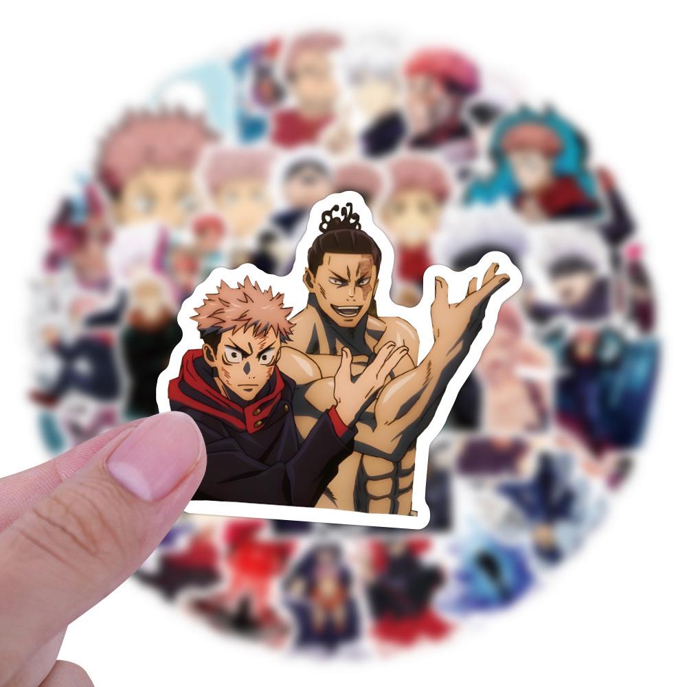 10/30/55 шт. Мультяшные наклейки Jujutsu Kaisen Крутые наклейки-граффити Итадори Юдзи Канцелярские принадлежности для DIY Чемодан Классическая аниме-наклейка