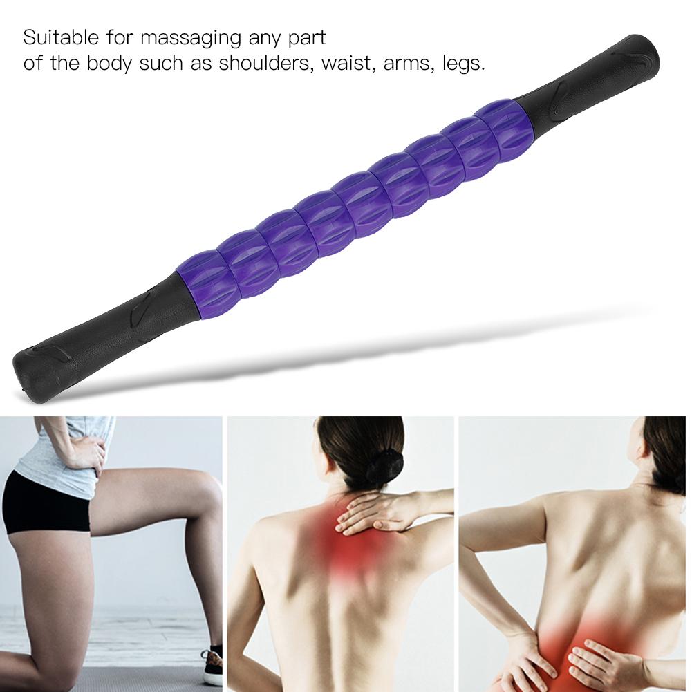 Массажные палки для мышц Фитнес Спорт Фасциальные стержни Высокая прочность Расслабляющий роликфиолетовый