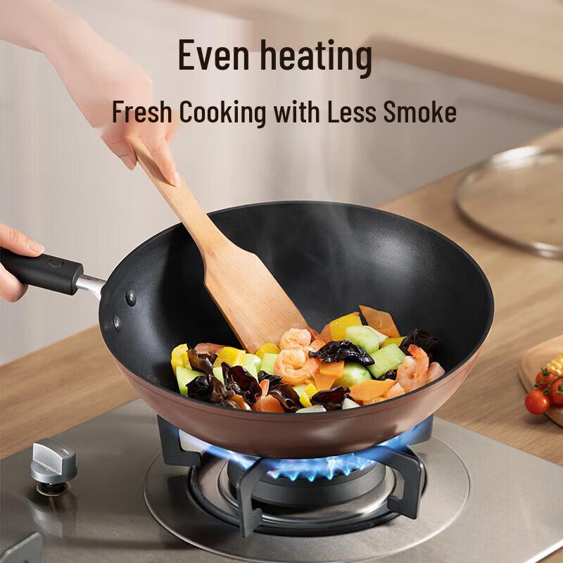 SUPOR 32cm Non-stick Aluminum Alloy Wok