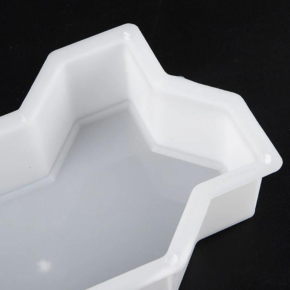 1Pcs Plastic Stepping Stone Paver Waves Shaped Walkway Brick Mold  For Lawn Patio Yard Garden