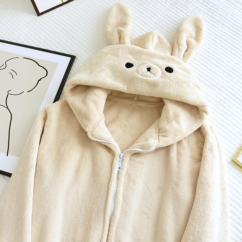 Новые парные осенние и зимние пижамы с длинными рукавами, фланелевые брюки с милым рисунком, толстые теплые мужские и женские домашние костюмы для сна