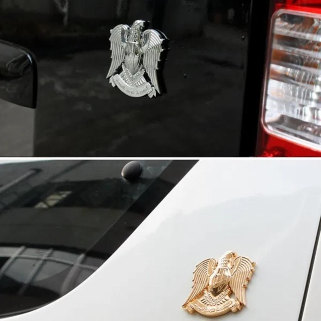 3D Metal Eagle Car Decals, 1Pcs Car Side Rear Trunk Emblem Badge Sticker Decals for Car M/ercedes Mu/stang C/hevrolet N/issan for Car Jaguar
