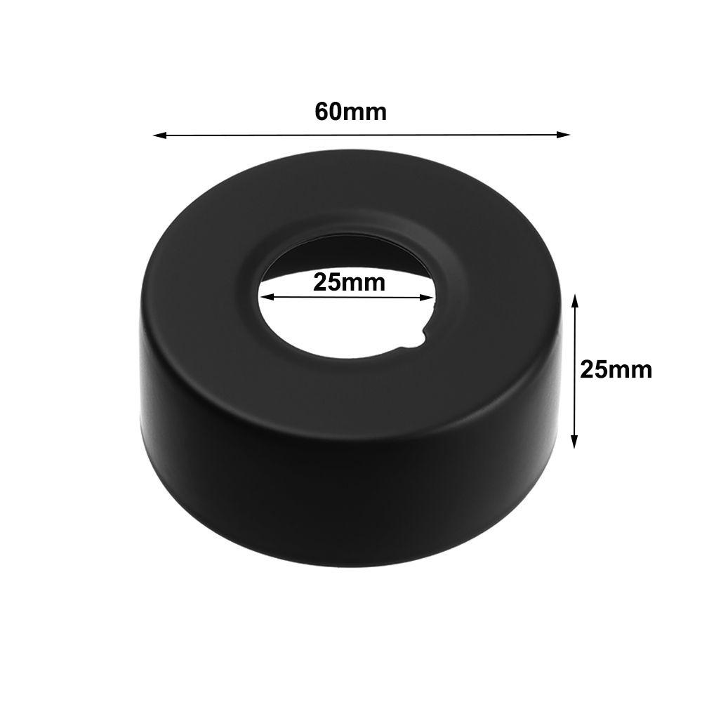 Black Faucet Decorative Cover Chrome Finish Wall Flange Cover New Trim Cover