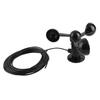 Universal Anemometer Sensor ABS Three Cups Anemometer Durable Wind Speed Detector