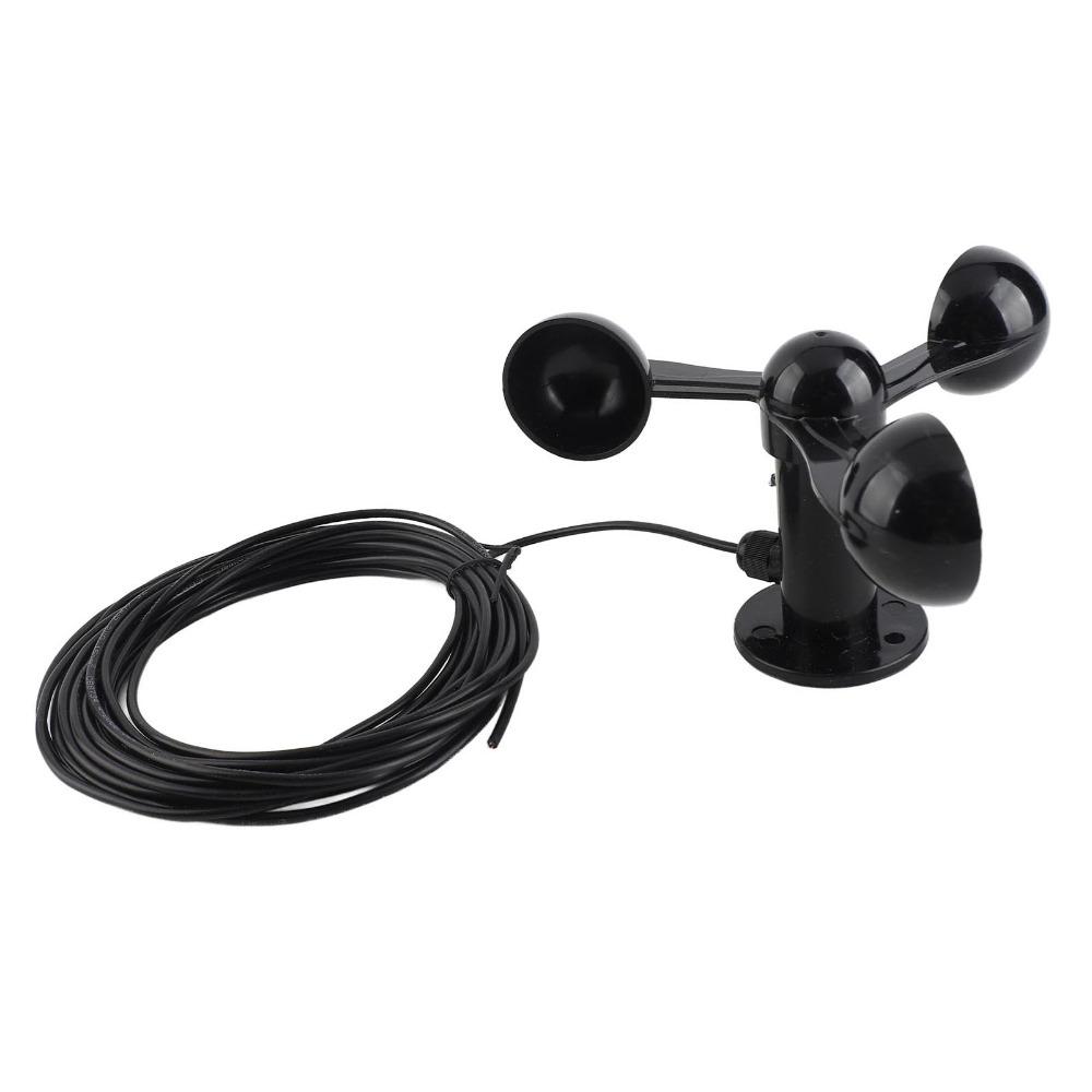 Universal Anemometer Sensor ABS Three Cups Anemometer Durable Wind Speed Detector
