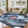 Atletico Madrid Design Crystal Velvet Rug Soft Decorative Mat for Bedroom Entrance