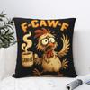 FCAWF Chicken Funny Crazy Screaming Coffee Pillow Case Cushion Cover Soft Pillow Cover Retro Trendy Pillowcases For Room Chair