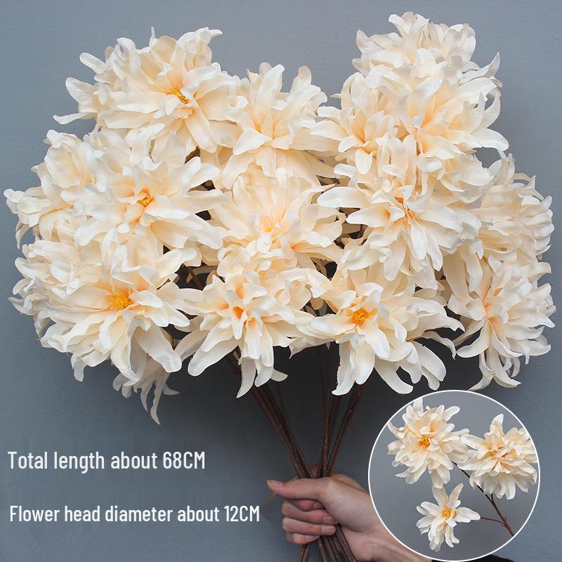 Свадебный декор из шелковых цветов шампанского - Искусственные элементы цветочного оформления потолка и прохода