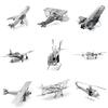 3D Metal Puzzle DIY Multi Style Airplane Fighter Space Shuttle Model Puzzle Child Adult Hobby
